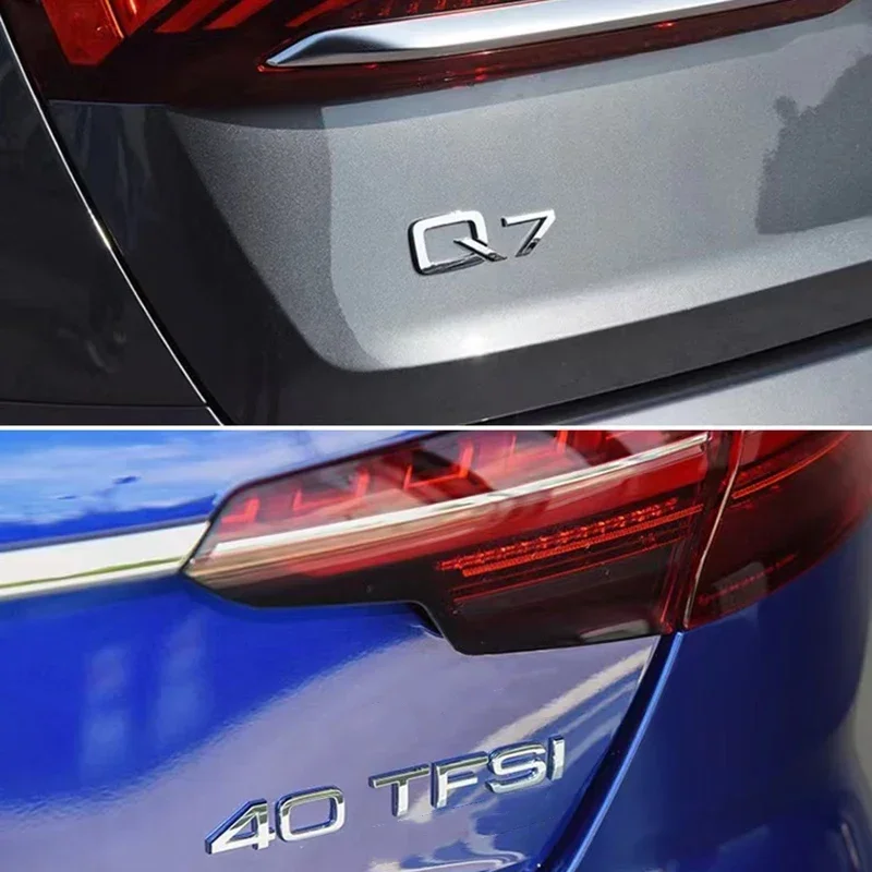 3D ABS Автомобильная эмблема заднего багажника значок с логотипом для Audi A1 A3 A4 A5 A6 A7