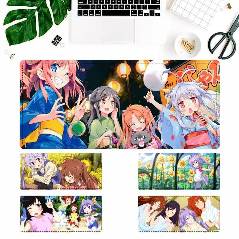 

Fashion Non Non Biyori Mouse Pad PC Laptop Gamer Mousepad Anime Antislip Mat Keyboard Desk Mat For Overwatch/CS GO