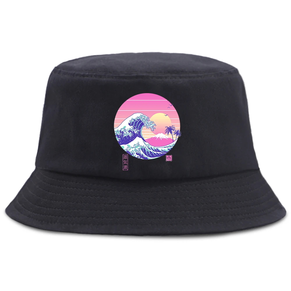 

Шляпы The Great Vaporwave, шляпа-Панама Винсента Тринидада для рыбалки, шляпа от солнца в стиле Харадзюку, мужская шляпа от солнца, Мужская Уличная од...