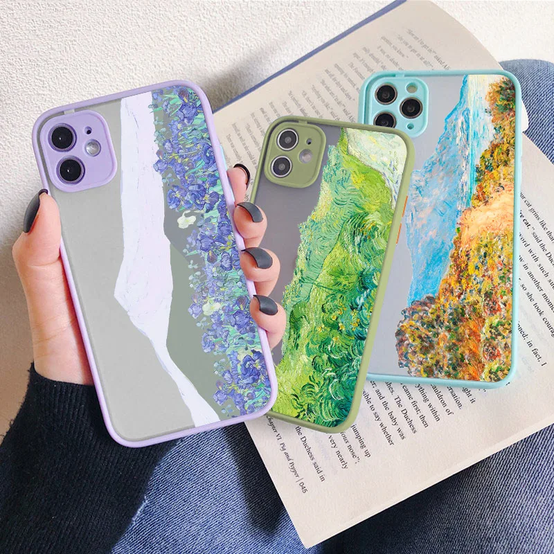 

Van Gogh oil painting Phone Case for iphone 14 13 12 11 Pro Max 14 Plus 13 12 Mini X XR XS 8 7 Plus SE2 Shockproof Back Covers