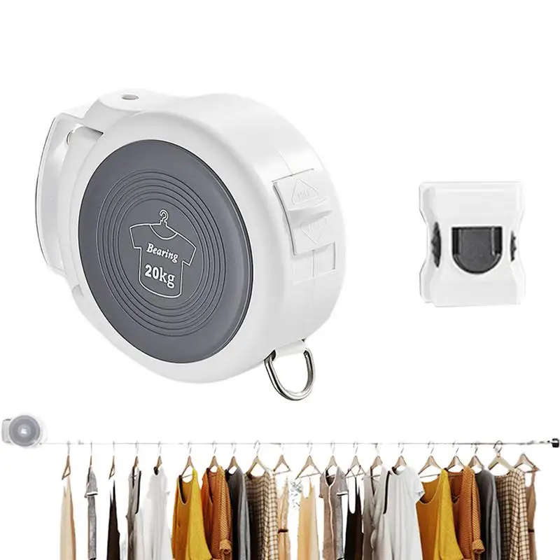 

Выдвижная веревка для белья, прочная выдвижная веревка из нержавеющей стали, легко устанавливается на стену