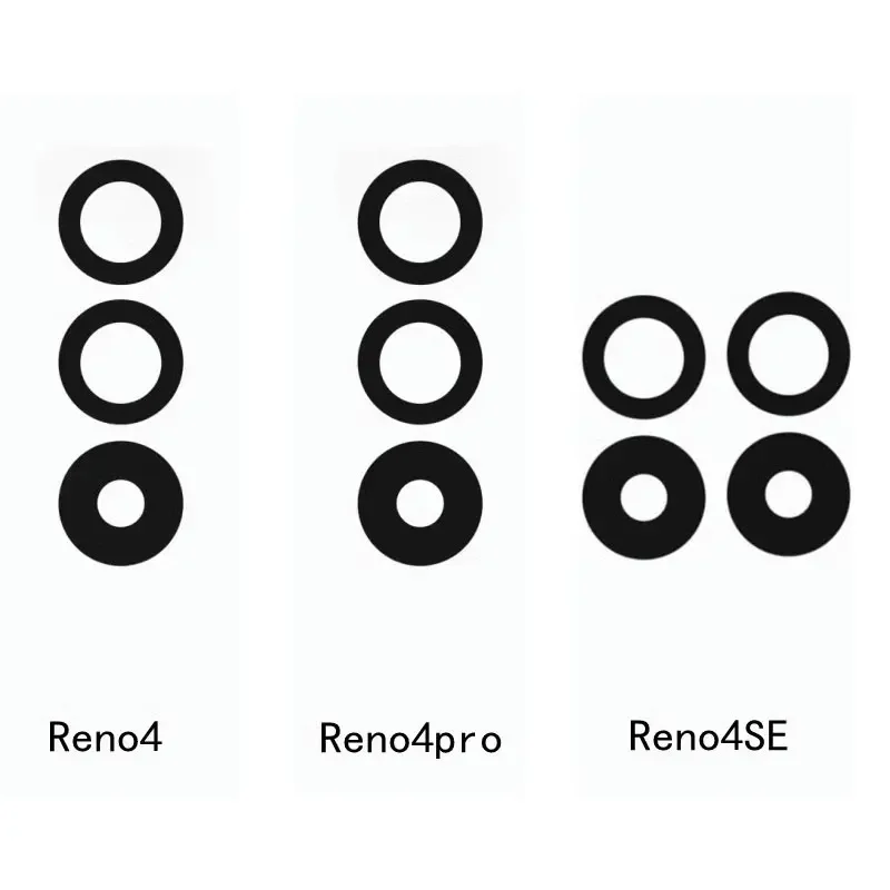 50 шт. для Oppo Reno ACE 2 3 4 Pro 5G 4SE 4F 4Z lite задняя камера стеклянный объектив с наклейкой