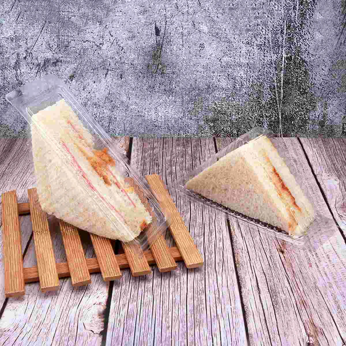 

Коробка для сэндвичей, контейнер для кошек, треугольный ломтик, клиновидный держатель, контейнеры, прозрачный контейнер для пирога, чизкейк...