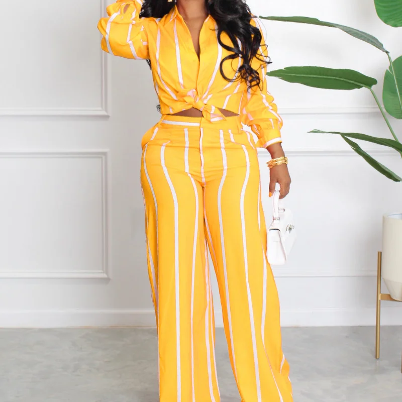 Женская Полосатая Рубашка С Принтом В Стиле Юго-Восточной Азии Офисный Женский