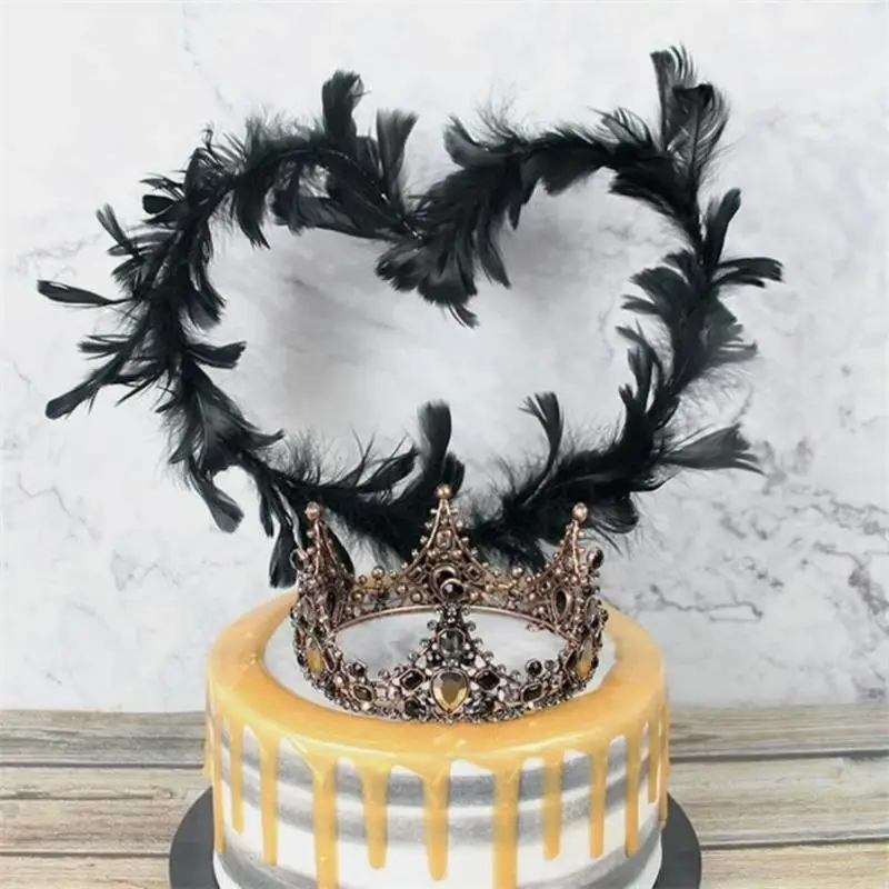 Необычный Топпер для торта в виде перьев счастливая фотографивечерние детской