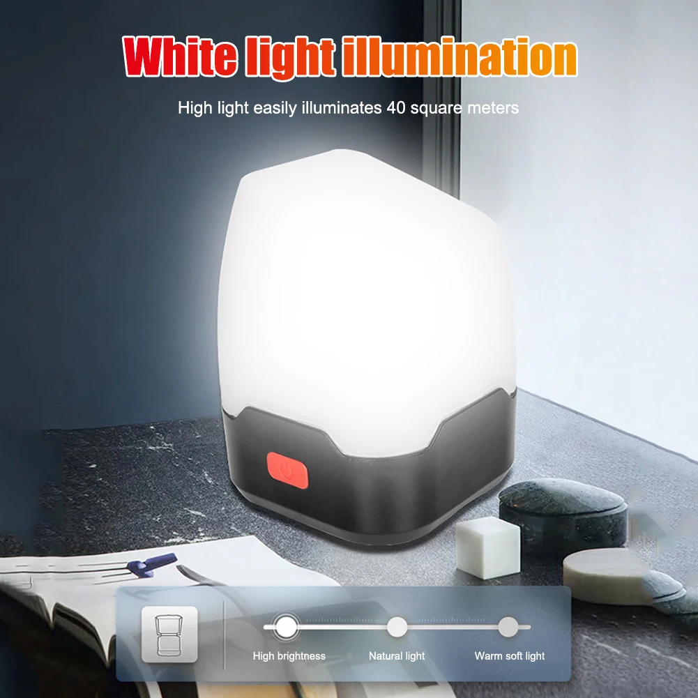 

LED Camping Hanging Lanterns Hand-Cranked Waterproof Outdoor Camping Tent Light Retro 3 Modes 300LM Rechargeable Camping Light