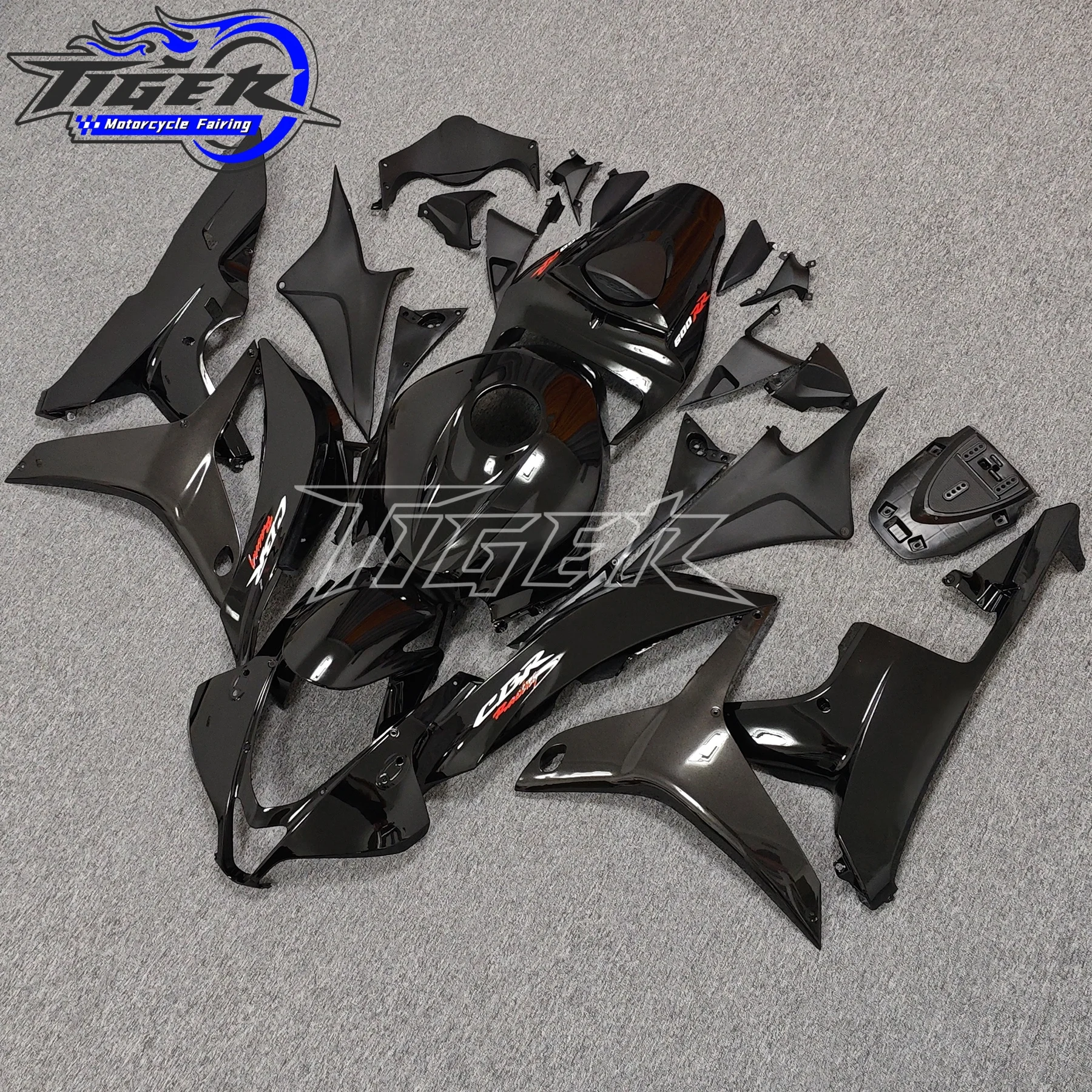 Фото Комплект обтекателей для мотоцикла из АБС-пластика для Honda CBR600RR F5 2007 2008, обтекатели CBR 600 RR 07 CBR600 08, глянцевый черный корпус №3