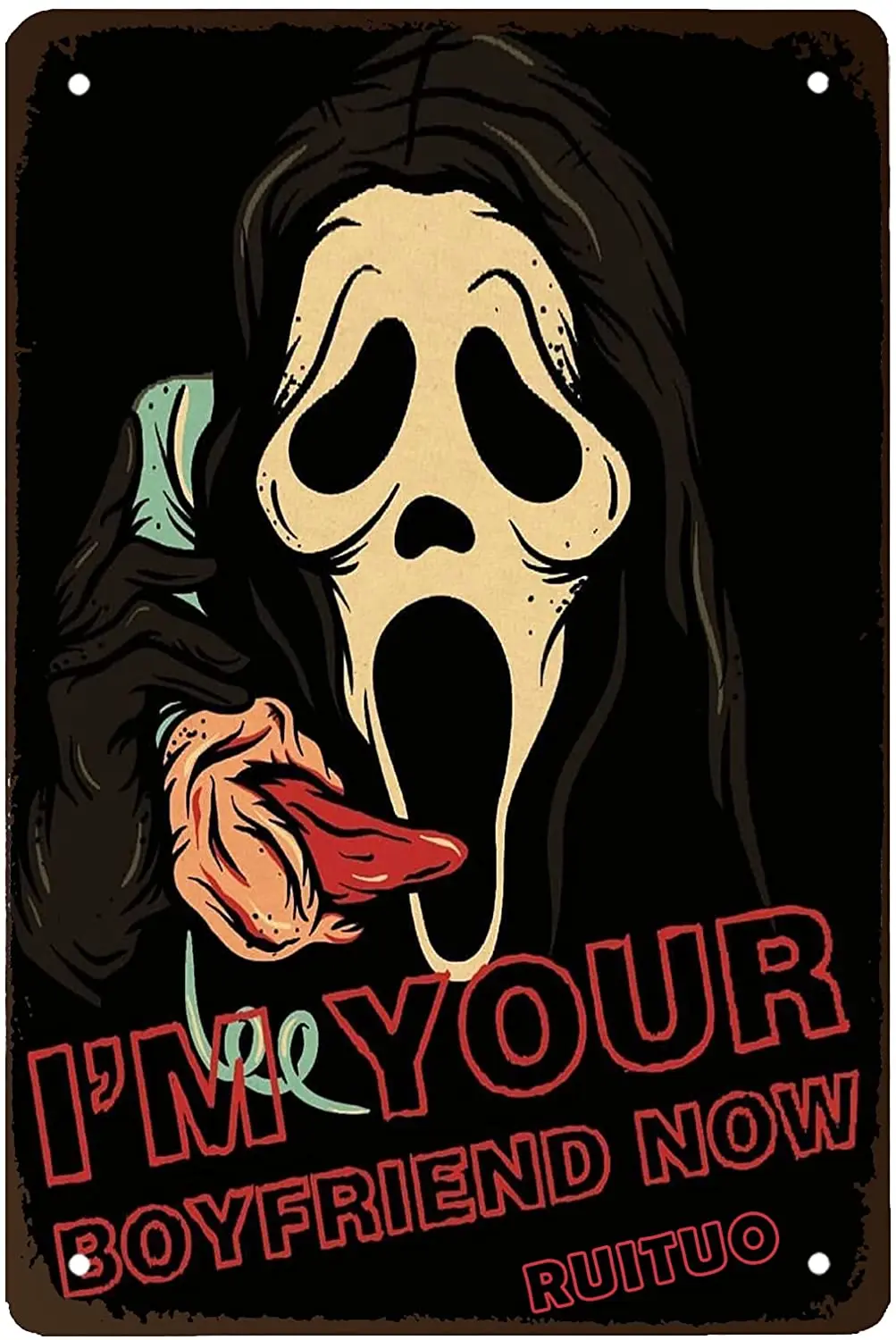 

New The Grim Reaper 1 Vintage Metal Tin Sign Retro Poster Design For Cafes Bar Pub Beer Club Wall Home Decor