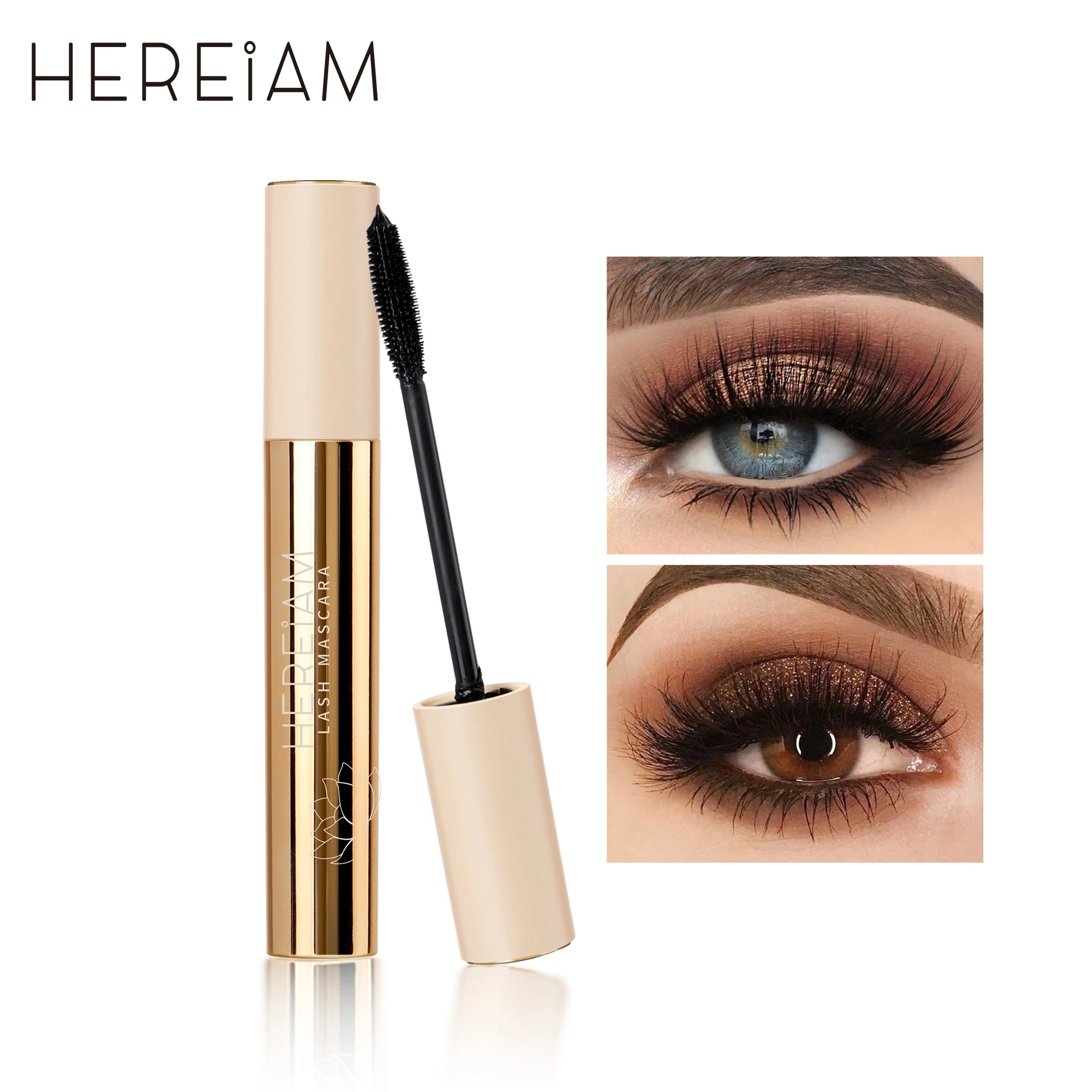 

IMAGIC Mascara 4D Black Silk Fiber Long-lasting Waterproof Volume Lengthening Eyelashes Natural Curling Makeup Korean Cosmetics