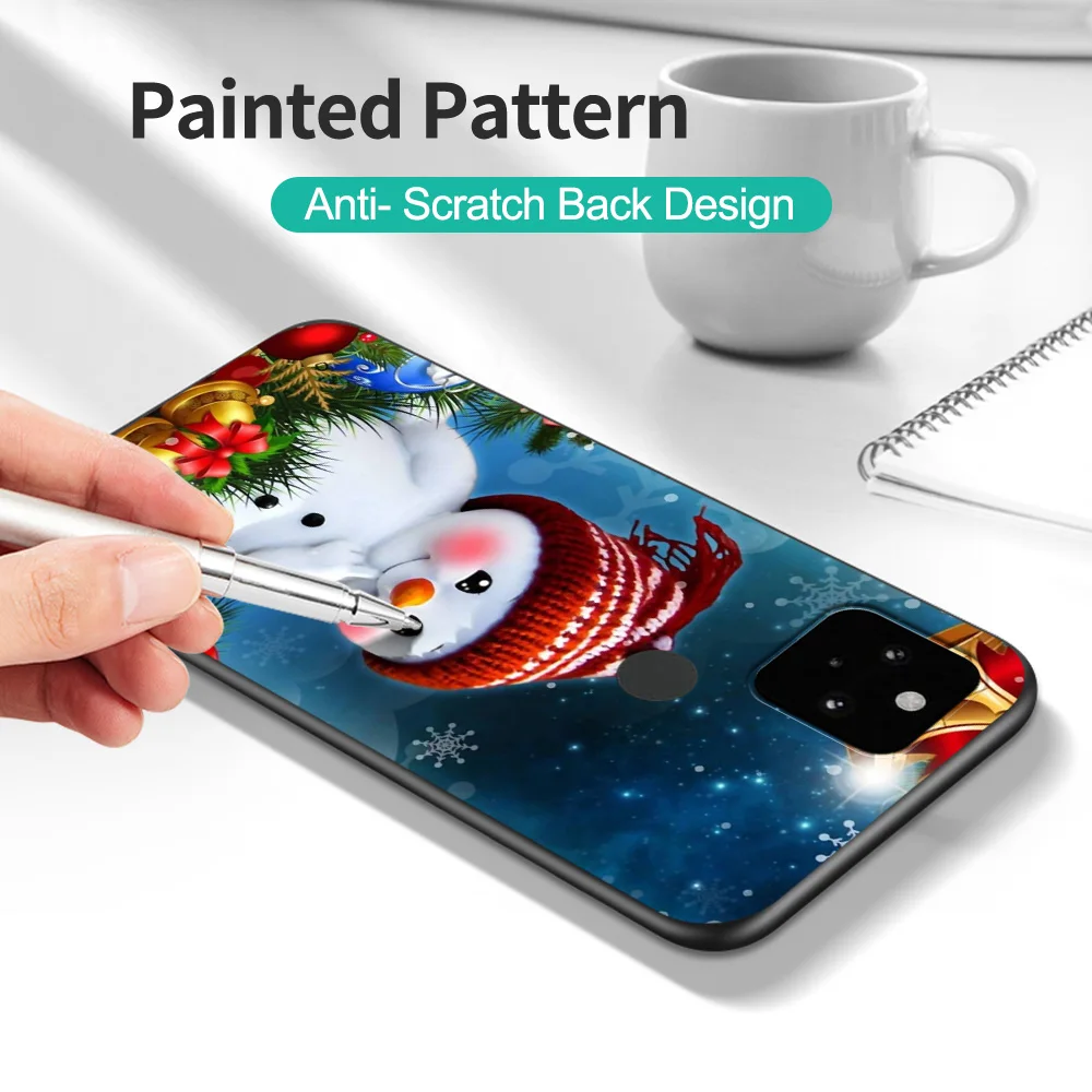 Черный чехол из ТПУ для телефона TCL 20 20L 10 lite 10L PLUS PRO 20E 20R 20SE 20XE 205 20B 20Y Рождество