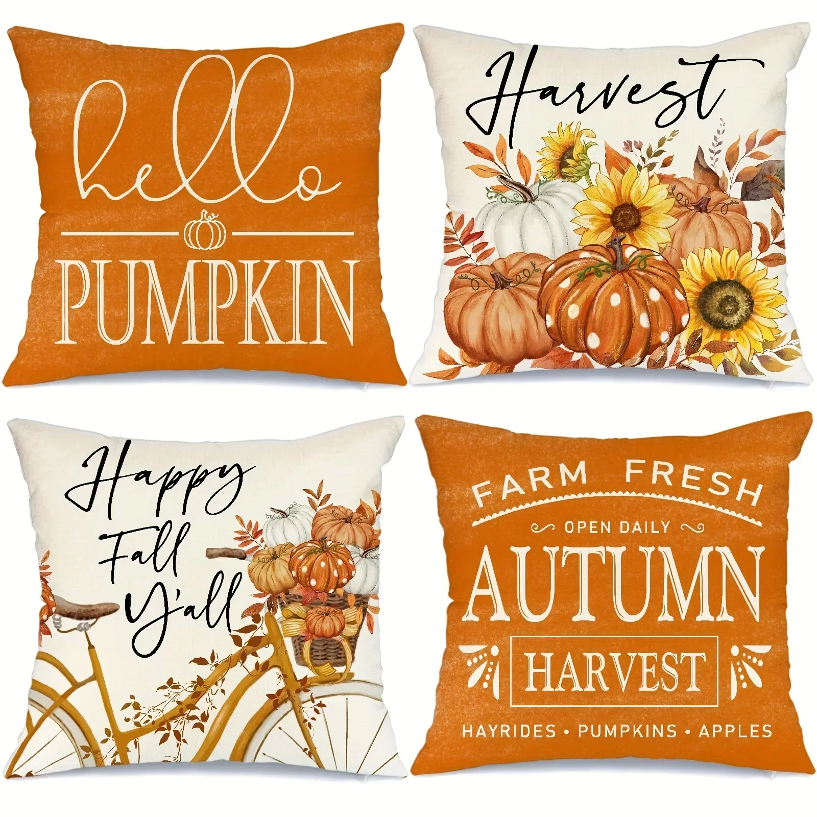 

1 шт./4 шт. Осенняя льняная смесь, декоративная подушка для гостиной, спальни, дивана