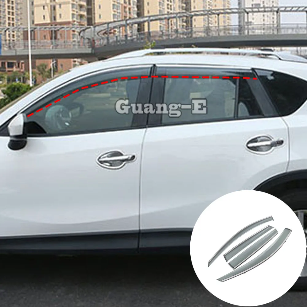 

Чехол для автомобиля, пластиковое окно, стекло, ветрозащитный козырек, защита от дождя, солнца, вентиляционная рамка, лампа для Mazda CX-5 CX5 2012 2013 2014 2015 2016