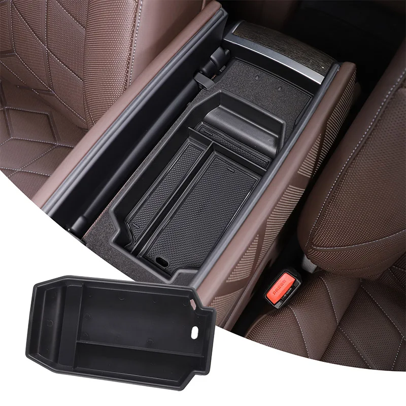 Черный Автомобильный центральный подлокотник из АБС-пластика для BMW серий 7 G70 2023