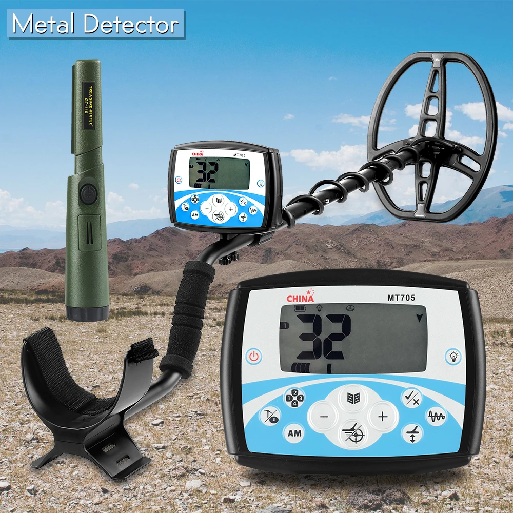 

Профессиональный металлоискатель MT705, Высокочувствительный подземный золотоискатель, регулируемый трекер