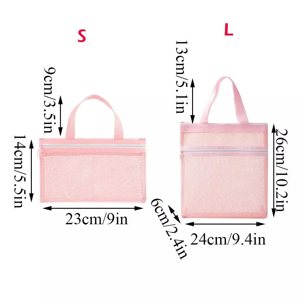 Вместительная косметичка новые кармашки на молнии однотонная сетчатый