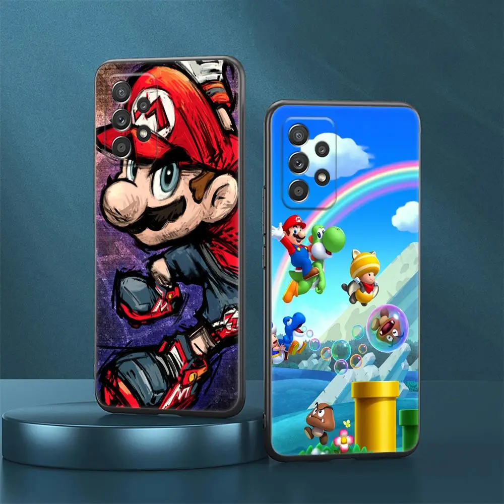 

Retro Classic Super-Games-M-Marios Case For Samsung Galaxy A23 5G Cases A13 4G A24 A23 A12 A14 A21s A22 A02 A03 A04 S Soft Cover