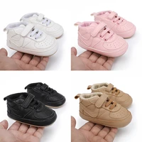 male and female baby sports shoes 0 2 years old non slip cloth shoes velcro solid color low top walking shoes outdoor leisure