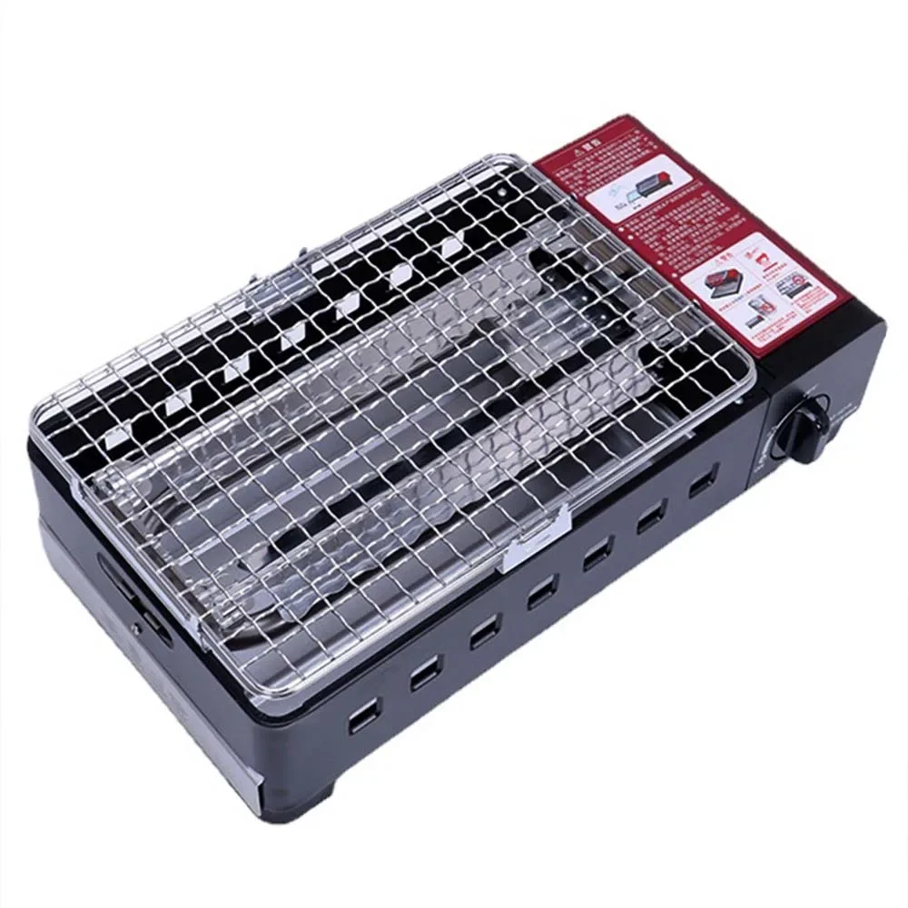 Портативный газовый гриль плита для кемпинга барбекю уличный бытовой шампуры