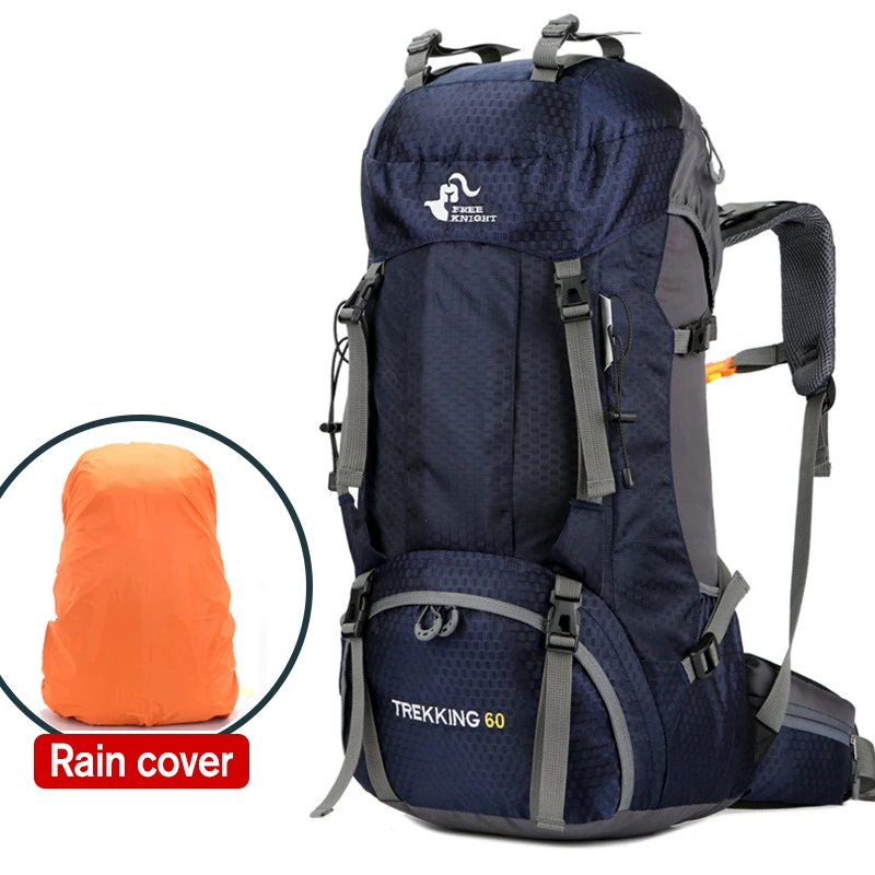 

60L Outdoor Backpacks Camping Hiking Bags Nylon Sport Bag Tourist Backpacks Climbing Travelling Bags