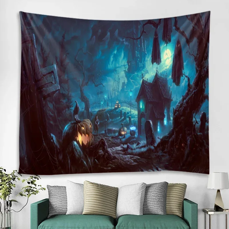 Новые гобелены на Хэллоуин психоделический гобелен для подвешивания комнаты