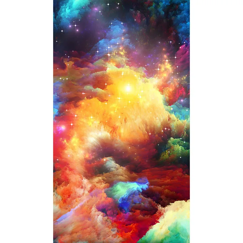 

5D квадратная алмазная живопись, Набор для вышивки крестиком, картина для алмазной вышивки, цветное облако, абстрактная живопись, Алмазная м...
