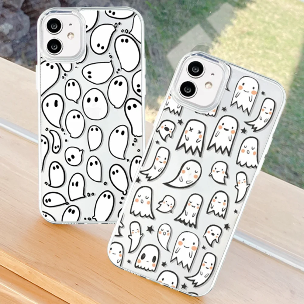 

Cartoon Clear Case For IPhone 11 12 13 Pro Max Mini XS Max X XR SE22 6 6s 7 8 Plus 11 Phone Cases TPU Shockproof Cover Coque