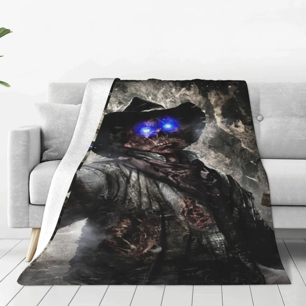 Флисовое одеяло Call Of Duty всесезонное портативное ультрамягкое покрывало в виде