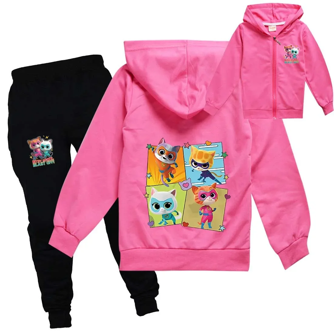 Детская одежда Superkitties детская толстовка на молнии куртка брюки комплект из 2
