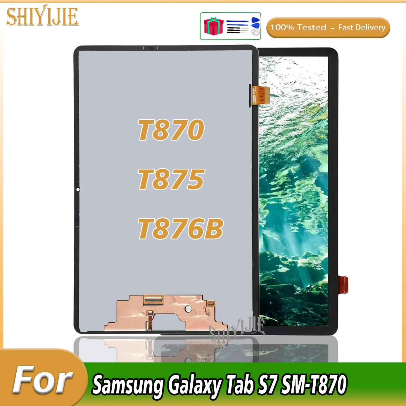 

New AAA+ LCD for Samsung Galaxy Tab 11.0 S7 T870 LCD Touch Screen Digitizer Assembly For Samsung SM-T870 T875 T876B LCD Display