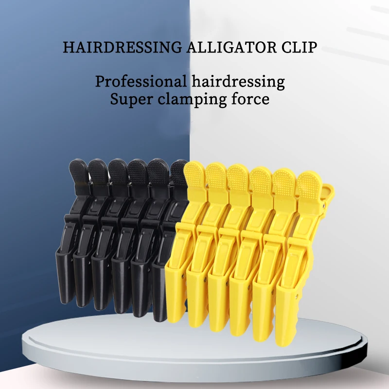 

6Pcs/Set Colour Hairdressing Beak Sectioning Clips Crocodile Hairpins Plastic Hair Clip Styling Hair Accessory Hairpin