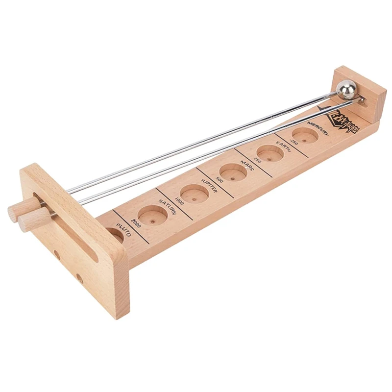 Деревянная игра Стрельба по луне большой баланс настольный мяч координация рук и