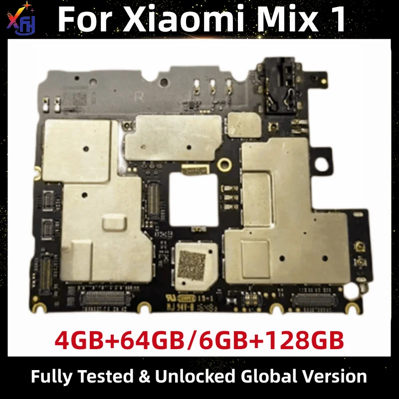 

Материнская плата с глобальной прошивкой для Xiaomi Mi Mix 1 MIX1, Замена материнской платы с установленной логической платой Google Playstore, 128 ГБ, 256 ГБ