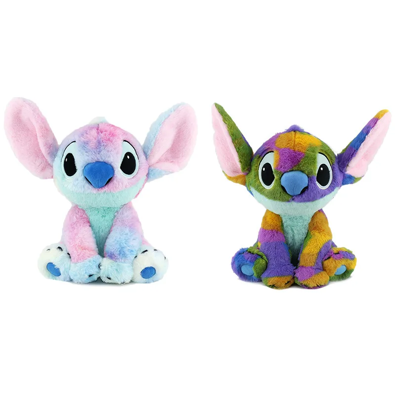 Мягкая игрушка Disney Animation Various Stitch Kawaii смешная кукла на штангах Радуга Лило и Фор детский подарок украшение комнаты.
