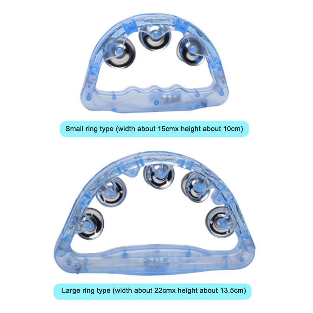 Световой бубен светодиодный шумогенератор мигающий колокольчик-погремушка для