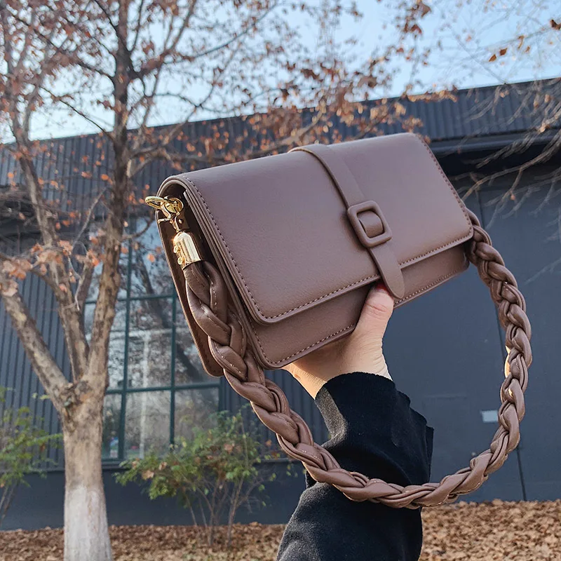 Популярные в этом году сумки женские новая текстурная сумка через плечо из