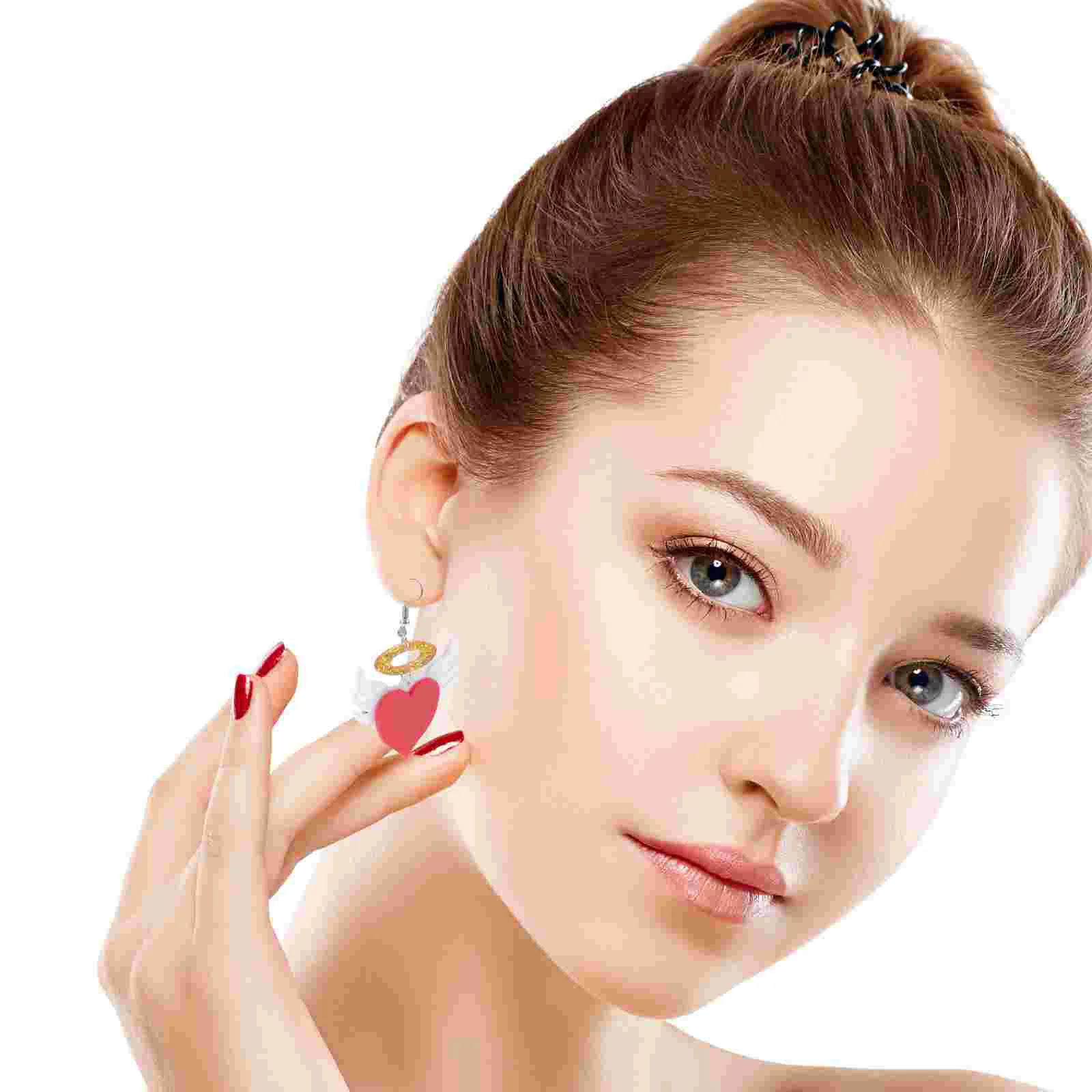 

Серьги в форме сердца, 2 пары