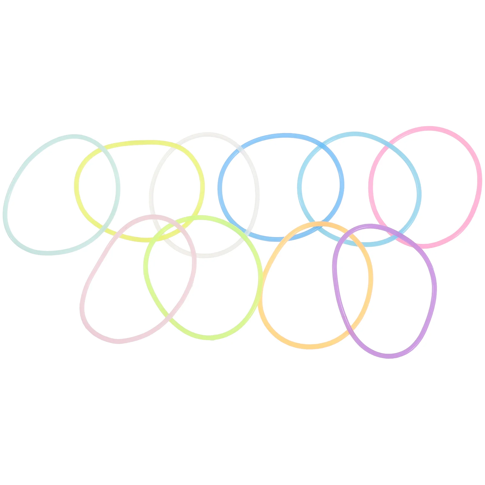 

50 шт., силиконовые галстуки-бабочки