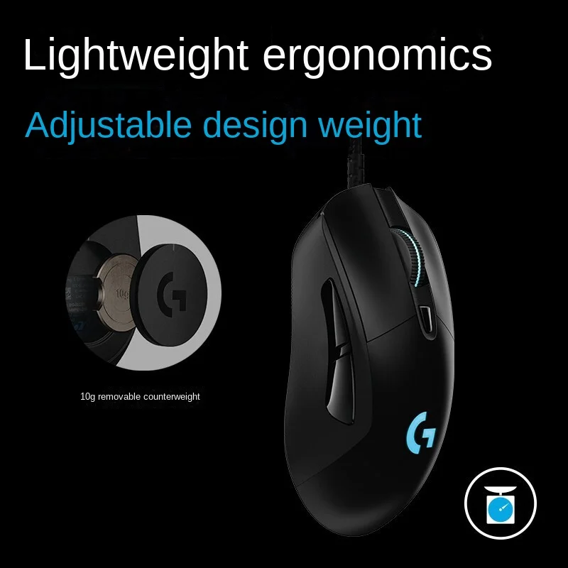 

Игровая мышь Logitech G403 Hero 25K Lightsync RGB легкие 87G + 10G опционально оплетенный кабель 25600 DPI резиновые боковые ручки