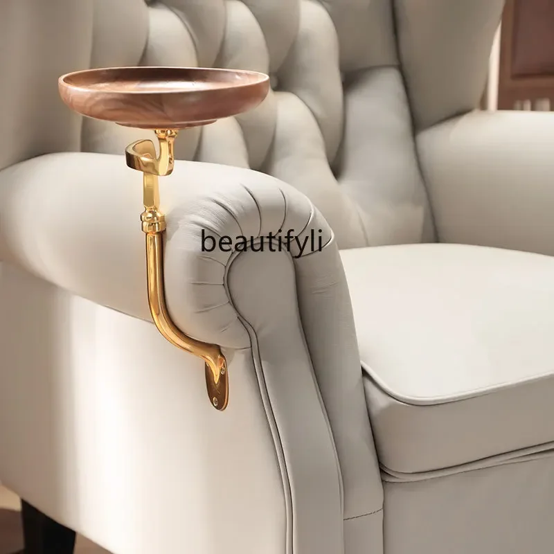 Американский ретро кожаный художественный диван-кресло для гостиной отель-клуб