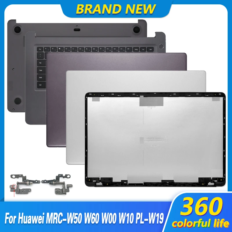 

New Original For HUAWEI MateBook D MRC-W50 MRC-W60 PL-W19 LCD Back Cover Front Bezel Hinges Palmrest Bottom Case Touchpad Camera