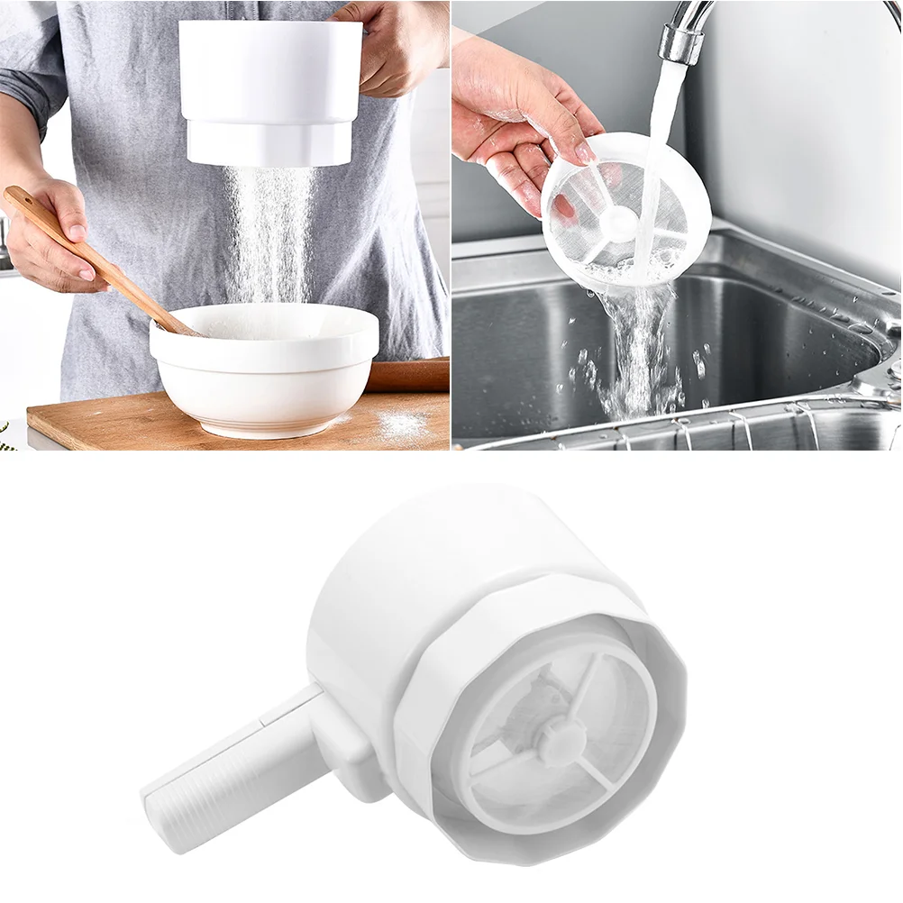 

Fine Mesh Strainer Stainless Steel Sifter Metal Strainer Electric Flour Sieve Electric Flour Sifter Sifter Cup Baking Sieve