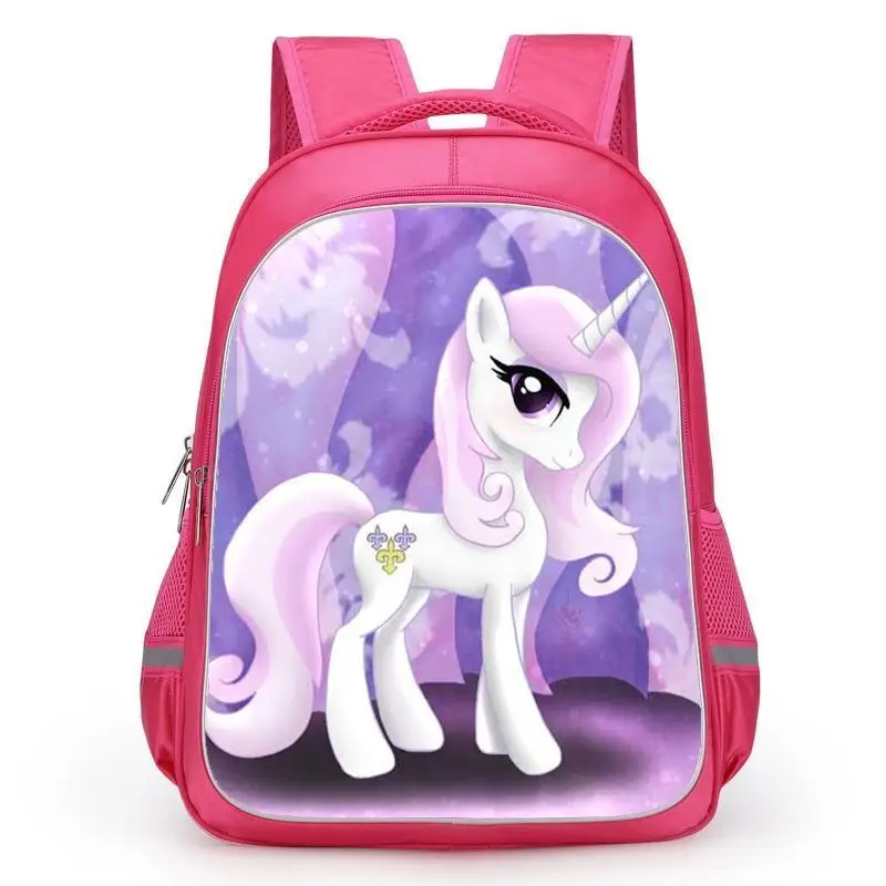 

My Little Pony Anime Periphery 1-3 Grade Primary School Student School Bag Girl Cartoon Creative Cute Kindergarten Backpack Gift