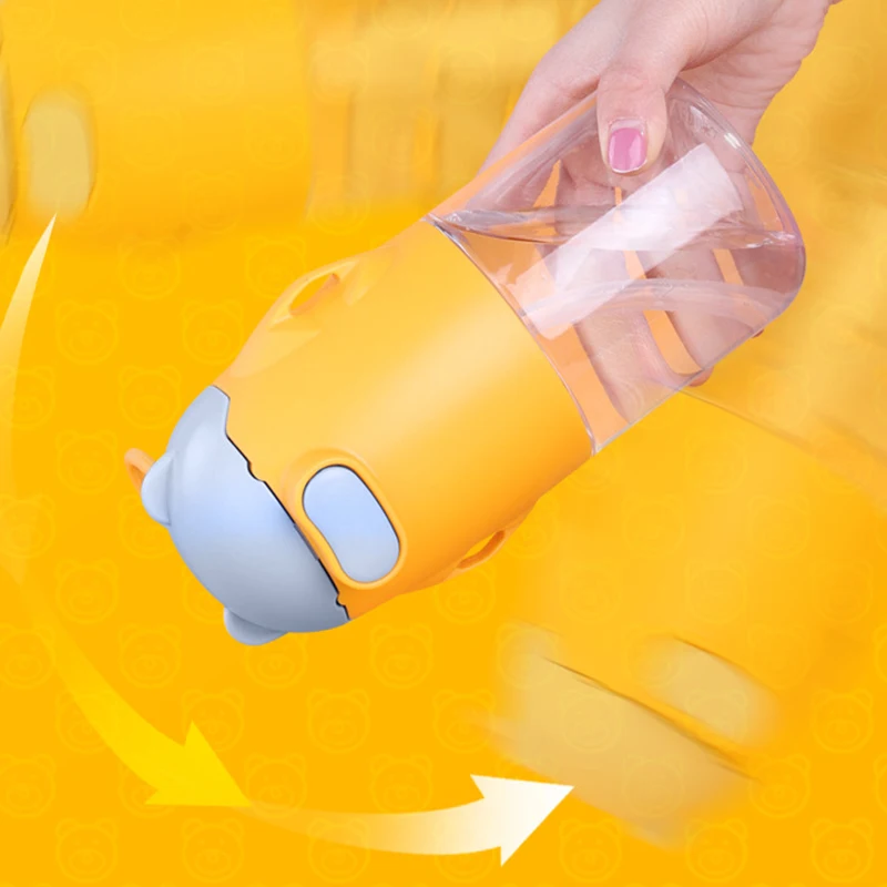 Милая бутылка для воды девочек 650 мл дорожный стакан с соломинкой милая детская