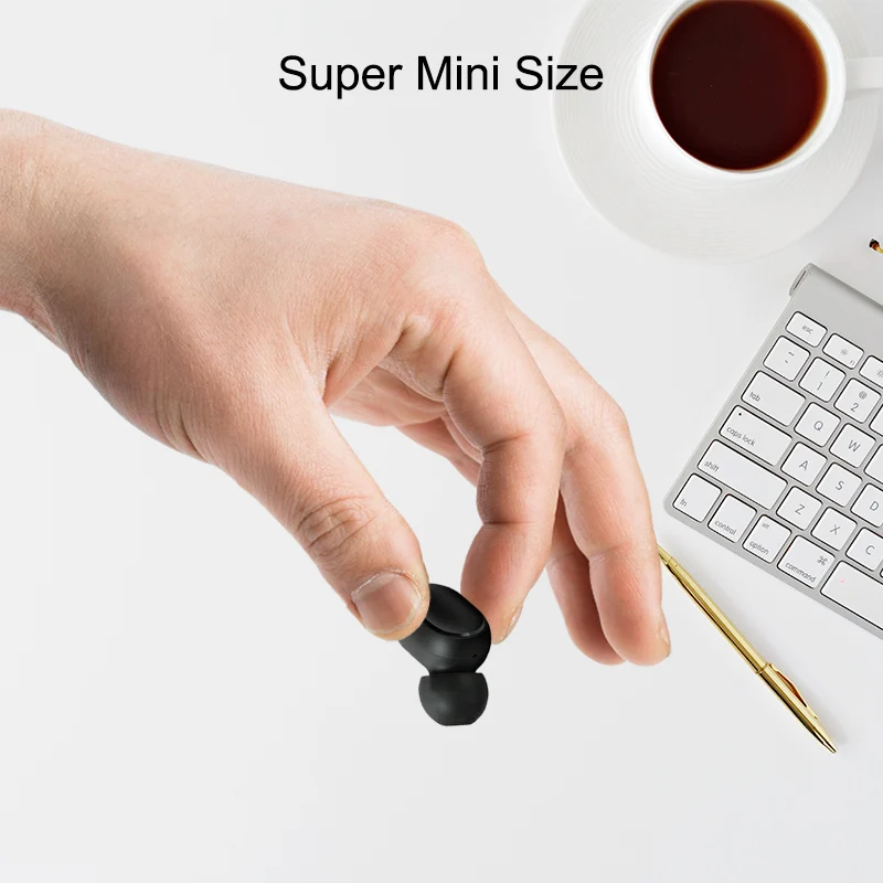 Беспроводные TWS-стереонаушники с зарядным футляром и поддержкой Bluetooth |