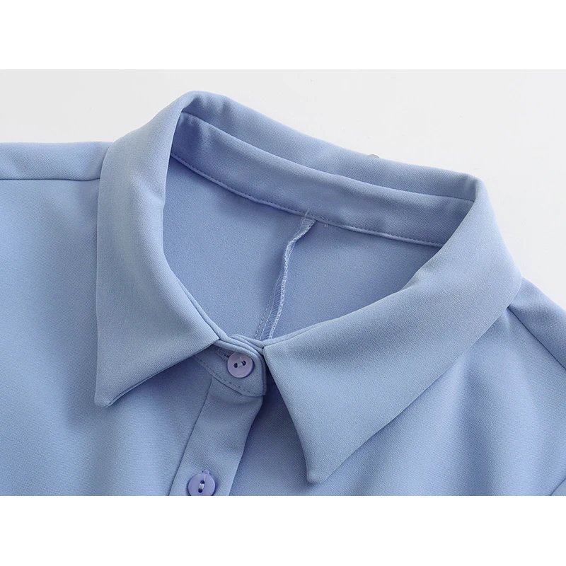 SIYANG: женские модные Асимметричные мини-платья на пуговицах с рюшами женское