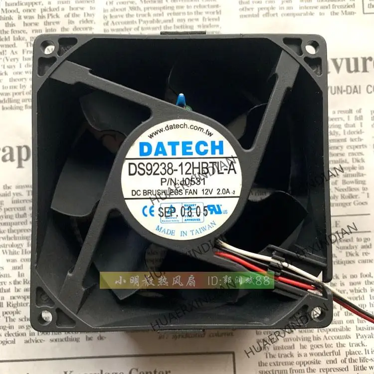 Новый комплект охлаждающих вентиляторов DATECH DS9238-12HBTL-A 9038 12 В а 9 см