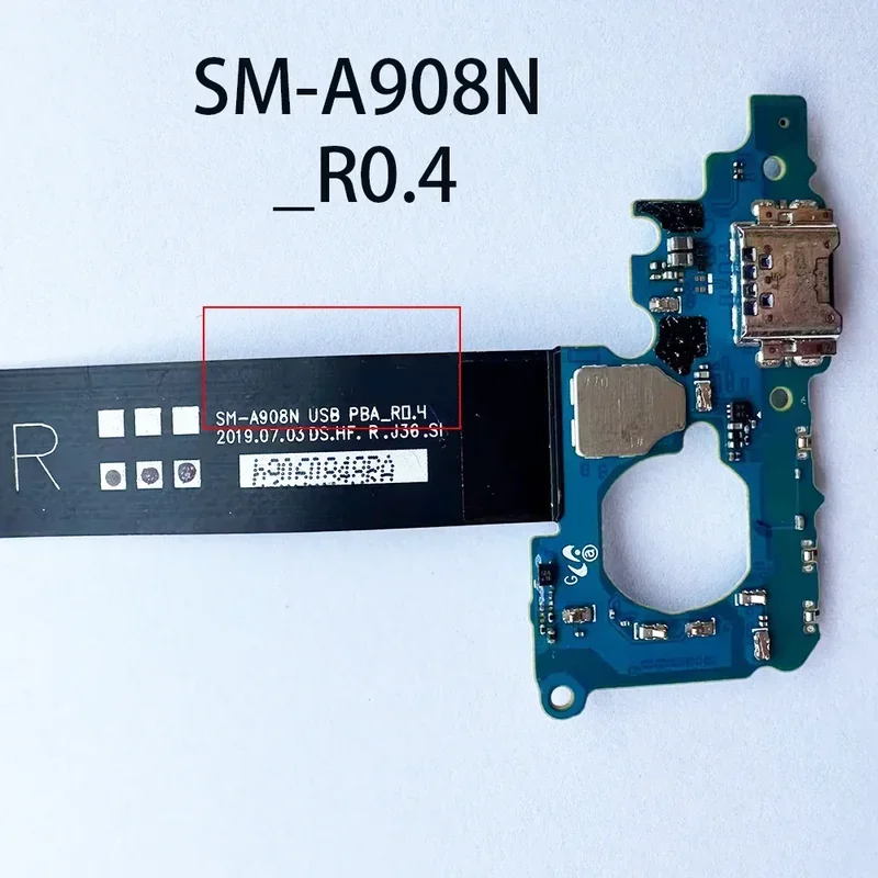 Гибкий зарядный порт для Samsung Galaxy A90 5g/SM-A908N/SM-A908B USB-порт зарядки разъем док-станции