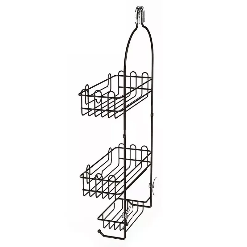 

Hangings Shower Caddy Shower Caddy Over Shower Head With Soap Rack Rustproof & Waterproof Shower Shelf Drilling Black Showe