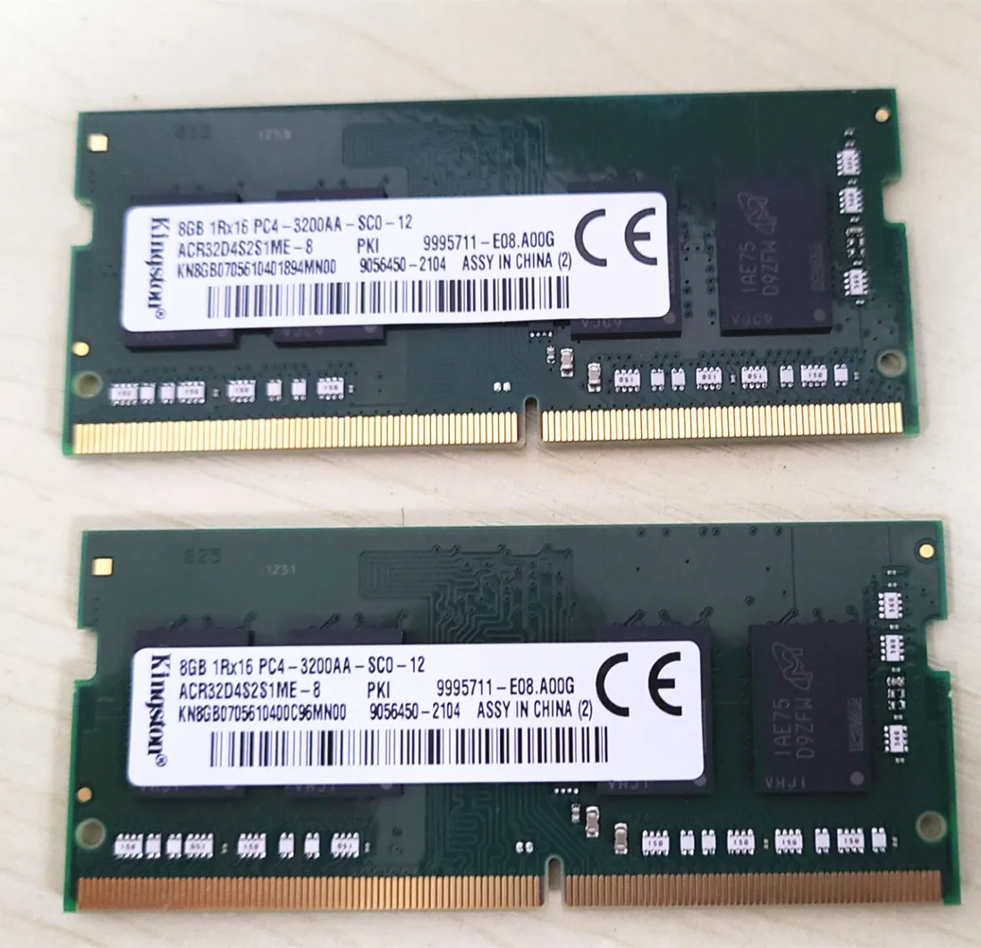 

Оперативная память Kingston DDR4, 8 ГБ, 3200 МГц, память для ноутбука, 1 шт.