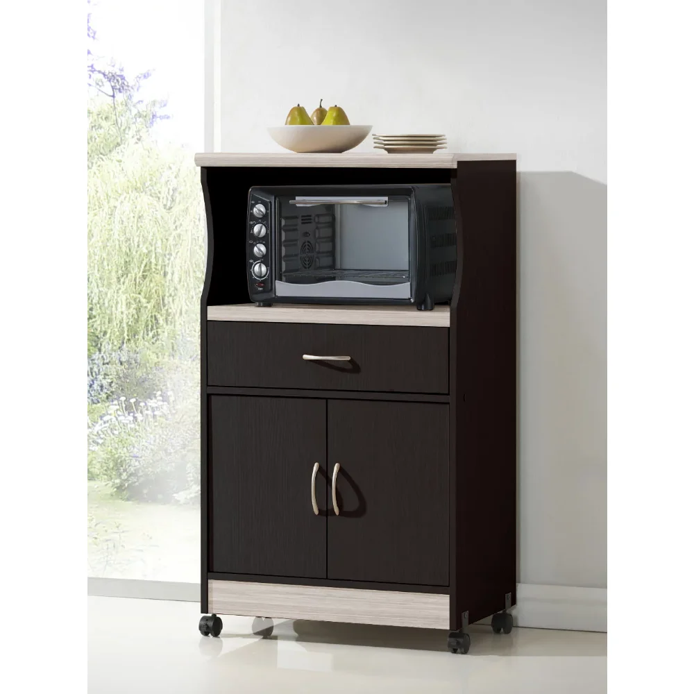 

BOUSSAC Microwave Cart，kitchen Island Table ,Kitchen Cart，Kitchen Islands & Trolleys